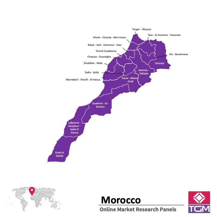 Painel online na Marrocos 