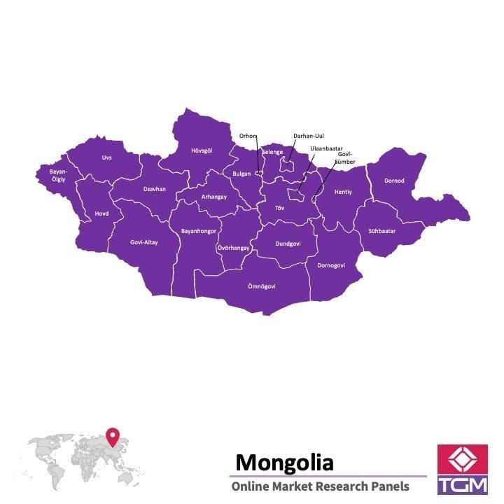Painel online na Mongólia 