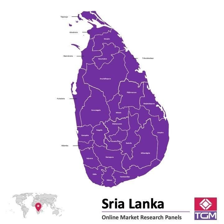 Painel online na Sri Lanka 