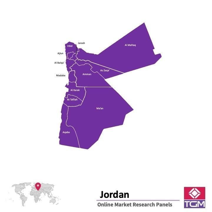 Painel online na Jordânia 